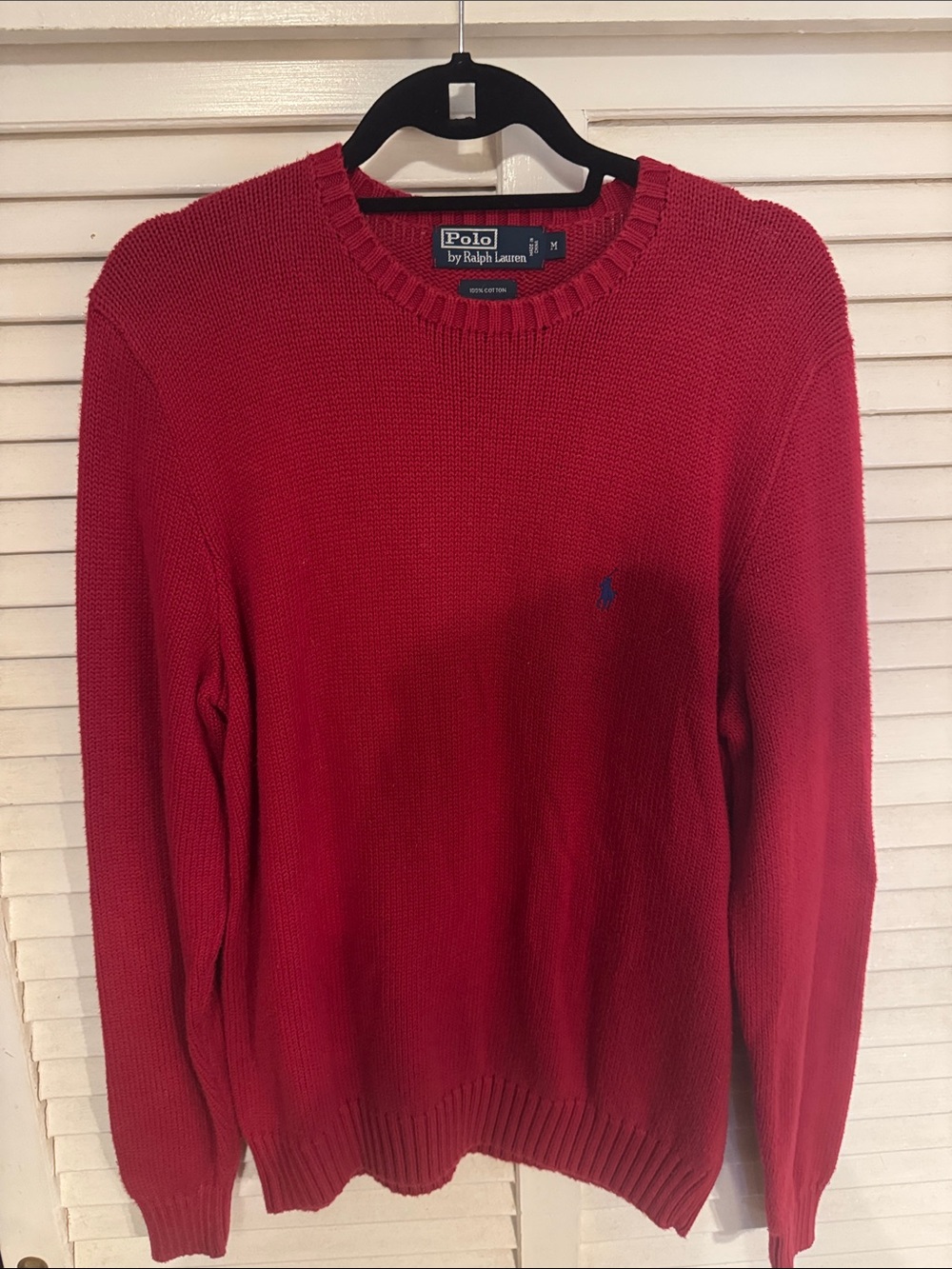 Polo by Ralph Lauren Men's Crimson Crewneck Sweater